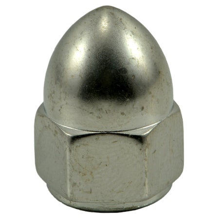 Midwest Fastener High Crown Cap Nut, 5/16"-24, 18-8 Stainless Steel, Polished, 6 PK 33432